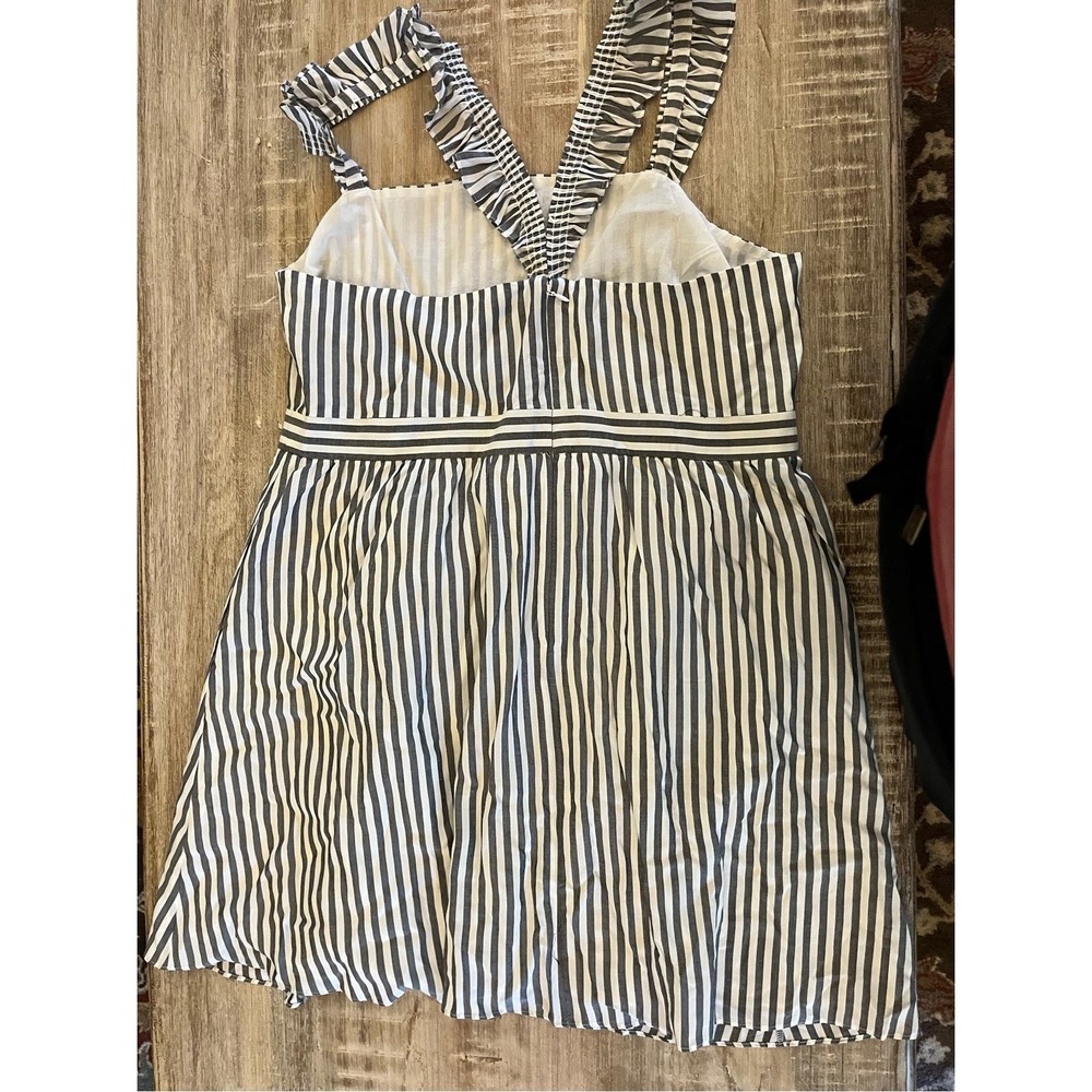 NWT Madewell Striped Ruffle Strap Empire Dress Size 16